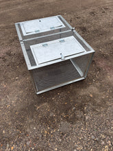 Load image into Gallery viewer, 2 Compartment Metal Storage Box