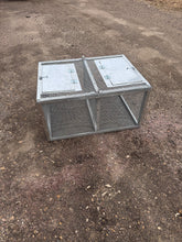 Load image into Gallery viewer, 2 Compartment Metal Storage Box